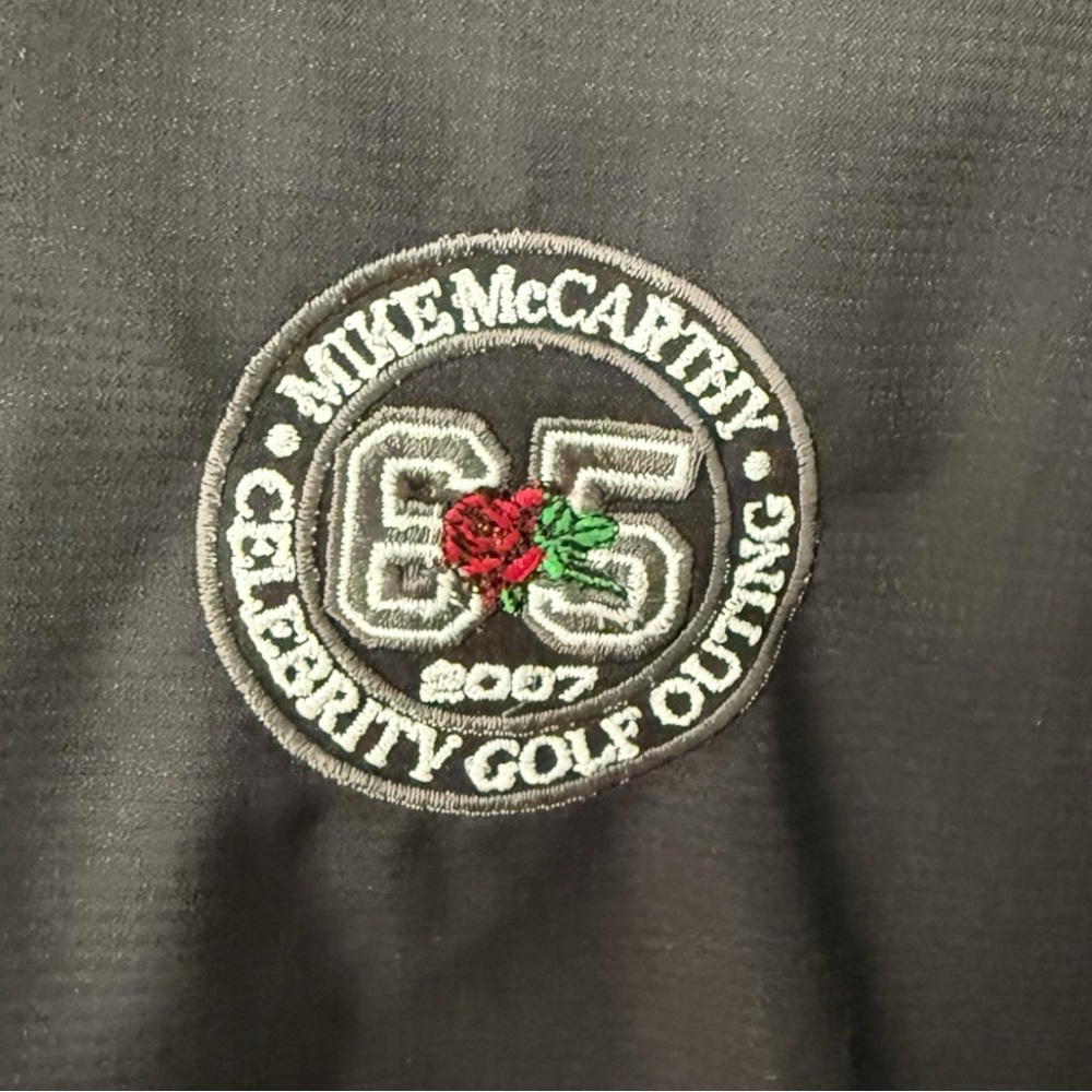 Reebok 1/4 Zip Windshirt Jacket Black Men’s Large Mike McCarthy Golf Outing 2007 - Picture 3 of 9